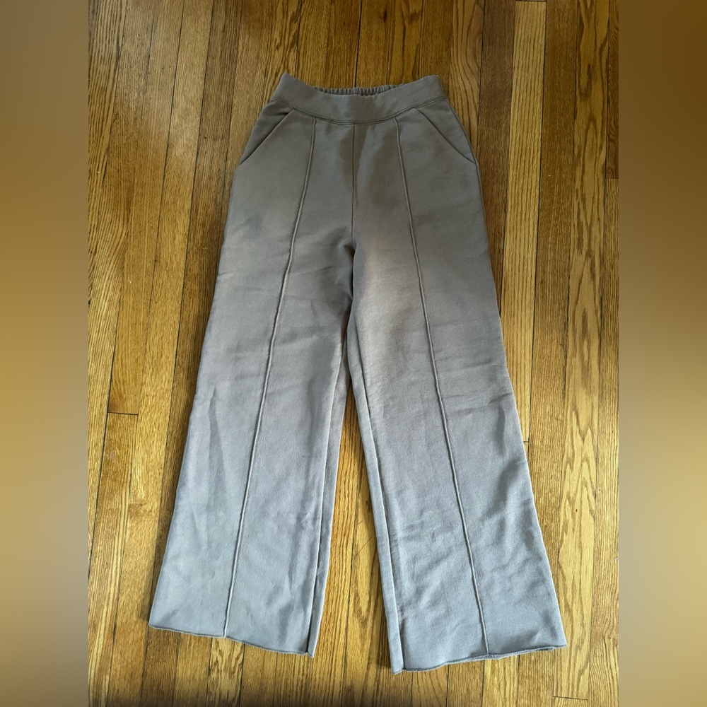TKEES Raw Edge Wide Leg Pants Size 1 (Small)